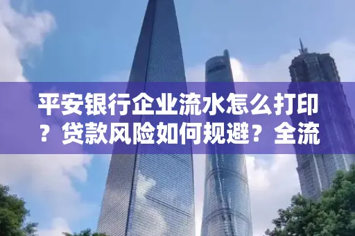 平安银行企业流水怎么打印？贷款风险如何规避？全流程技巧解析