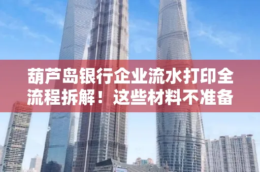 葫芦岛银行企业流水打印全流程拆解！这些材料不准备分分钟白跑一趟